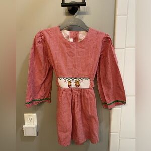 Mana Red Gingham Christmas Dress / Size 7 / VGUC